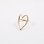 RAFAELA 18KGP SIZED HEART RING