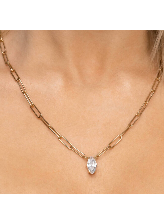 NERYS 18KGP NECKLACE