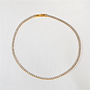 NOOR 18KGP ZIRCONIA PAVED NECKLACE