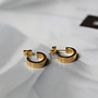 AMELIA 18KGP SMALL HOOP EARRINGS