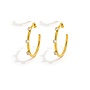 ABIGAIL 18KGP HOOP EARRINGS