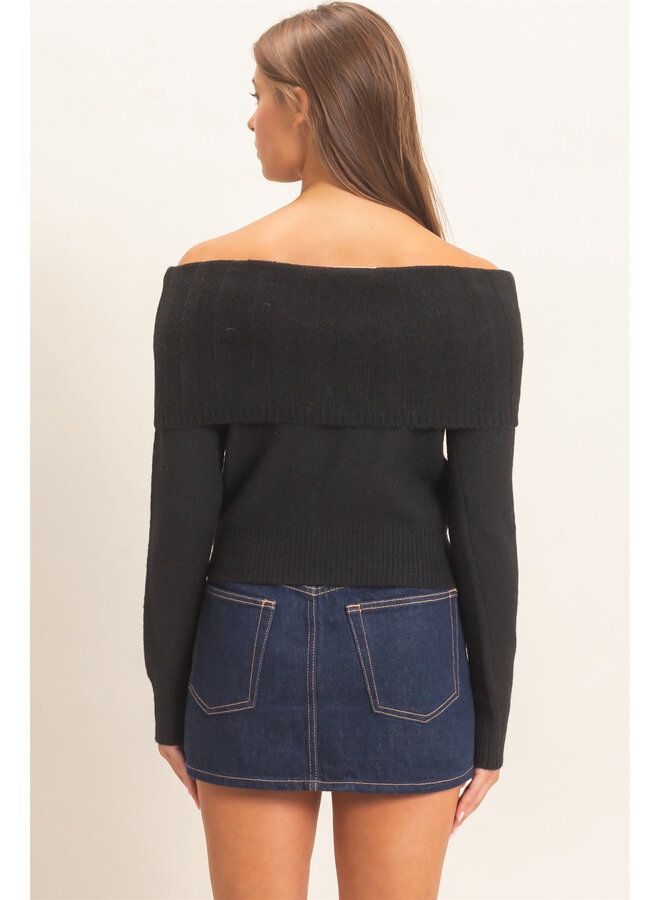 OUT OF OFFICE TOP-BLACK