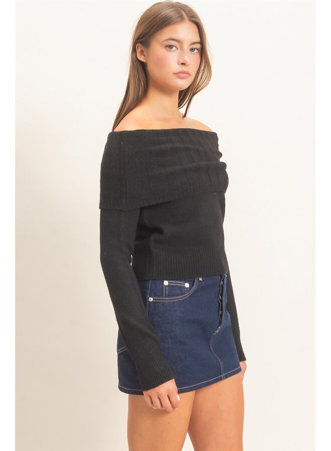 OUT OF OFFICE TOP-BLACK