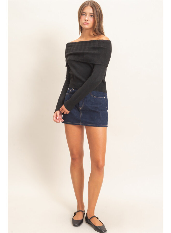 OUT OF OFFICE TOP-BLACK