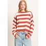 A LOVE FOR STRIPES TOP-RUST