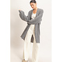 CALL IT COZY OPEN-FRONT CARDIGAN-BLACK