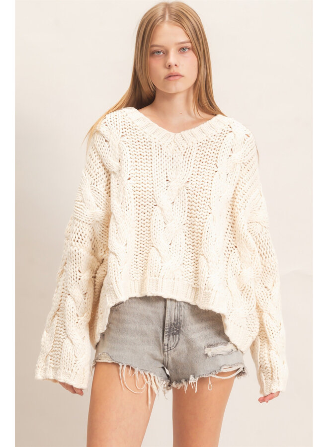 ALL KNITTED UP TOP