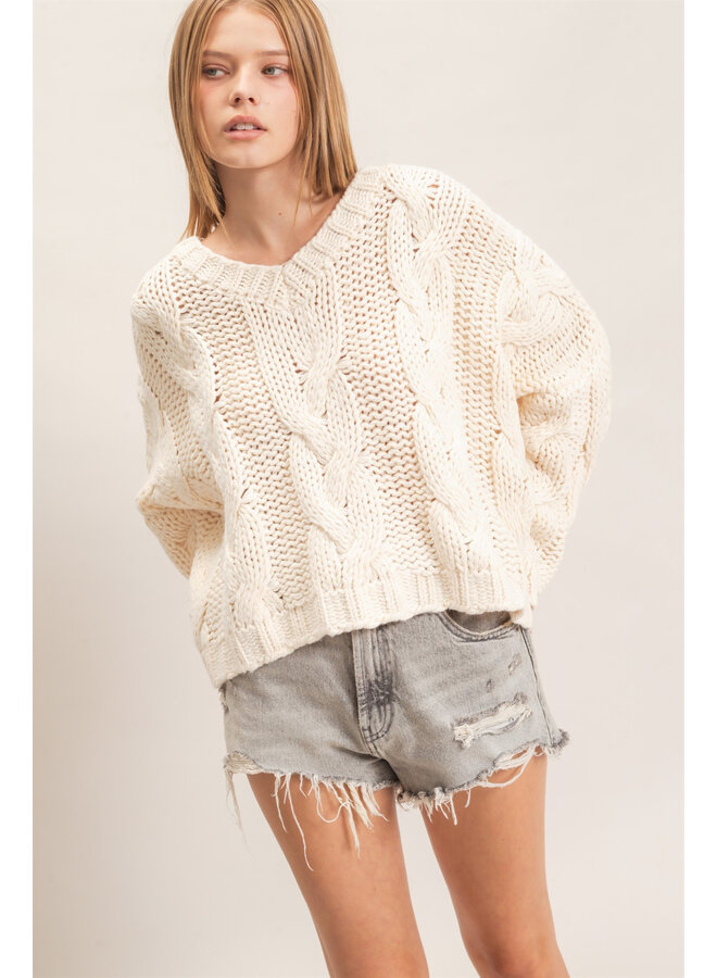 ALL KNITTED UP TOP