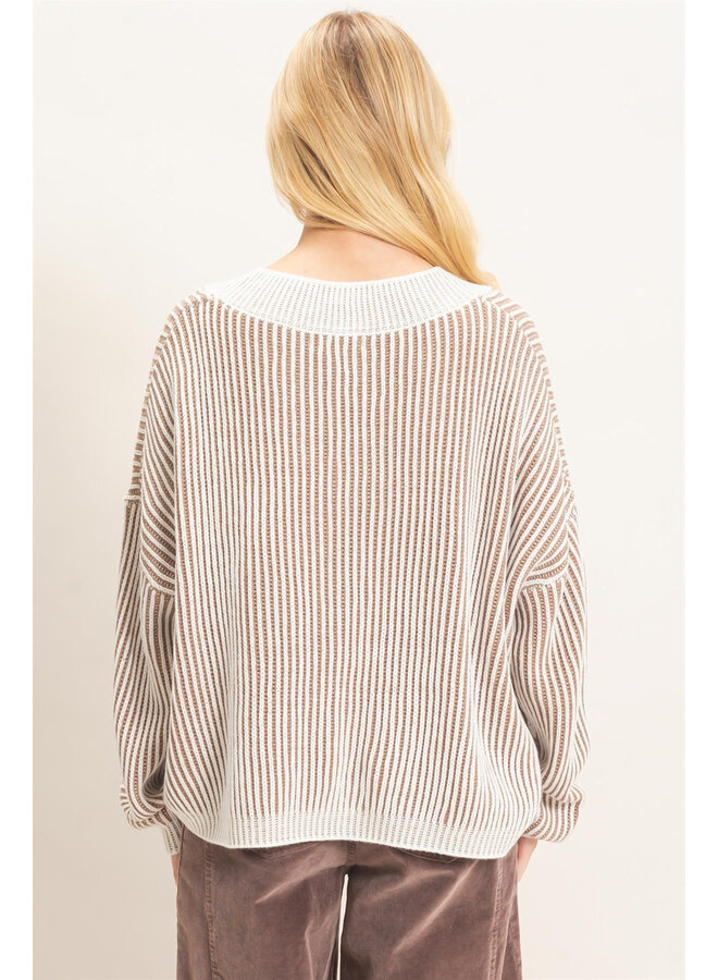 FALL VIBES STRIPED TOP