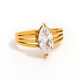 REIGN 18KGP SIZED RING