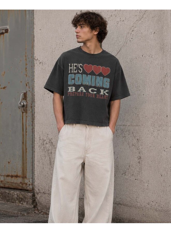HE'S COMING BACK CROP TOP