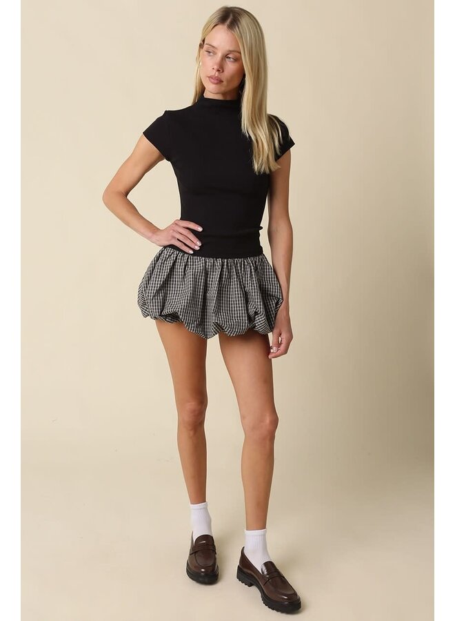 NOT SO BASIC MOCK NECK KNIT TOP-BLACK