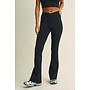 THE CROSSOVER FLARE LEGGINGS-BLACK