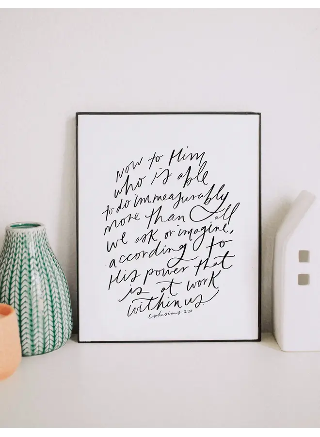 NOW TO HIM WHO IS ABLE PRINT 8X10