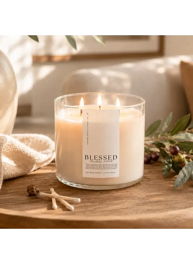 BLESSED | BLACK BERRIES & VANILLA | 15 OZ SOY CANDLE