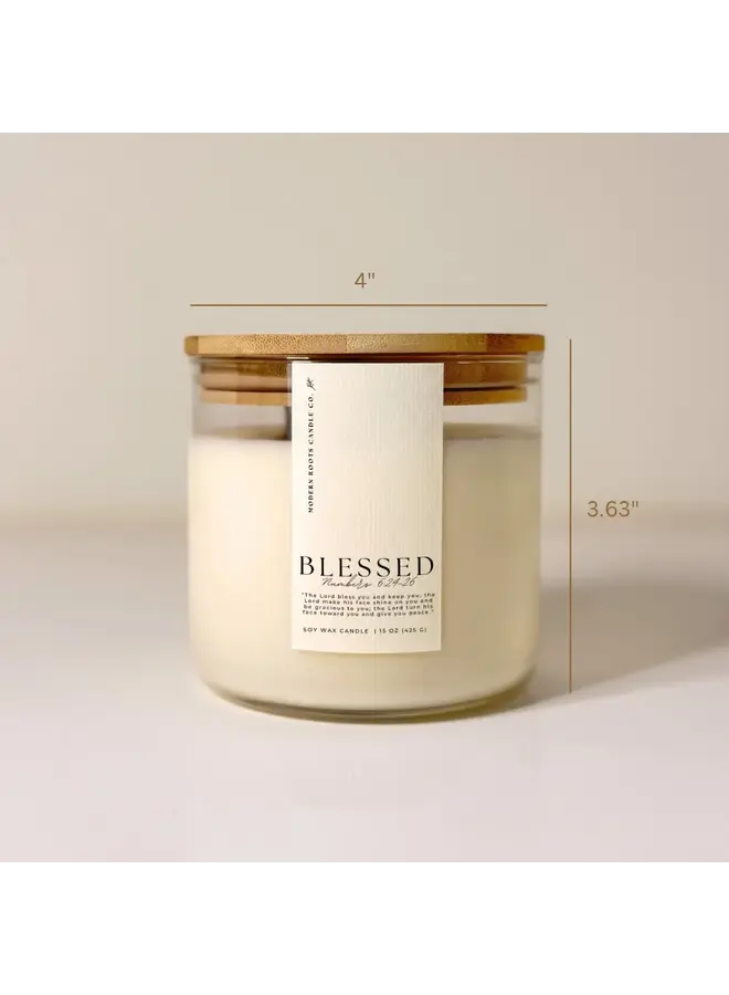 BLESSED | BLACK BERRIES & VANILLA | 15 OZ SOY CANDLE