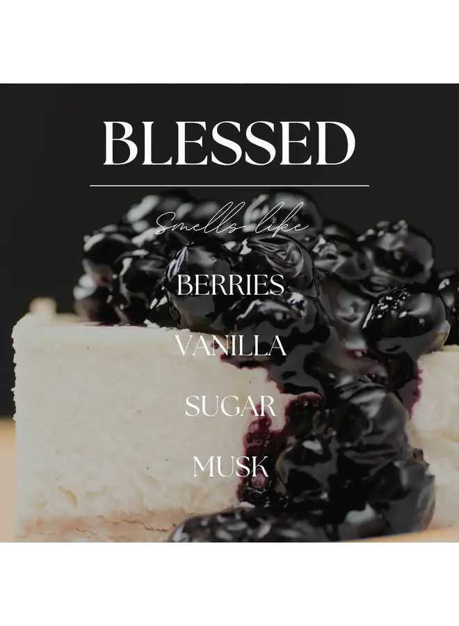 BLESSED | BLACK BERRIES & VANILLA | 9 OZ SOY CANDLE