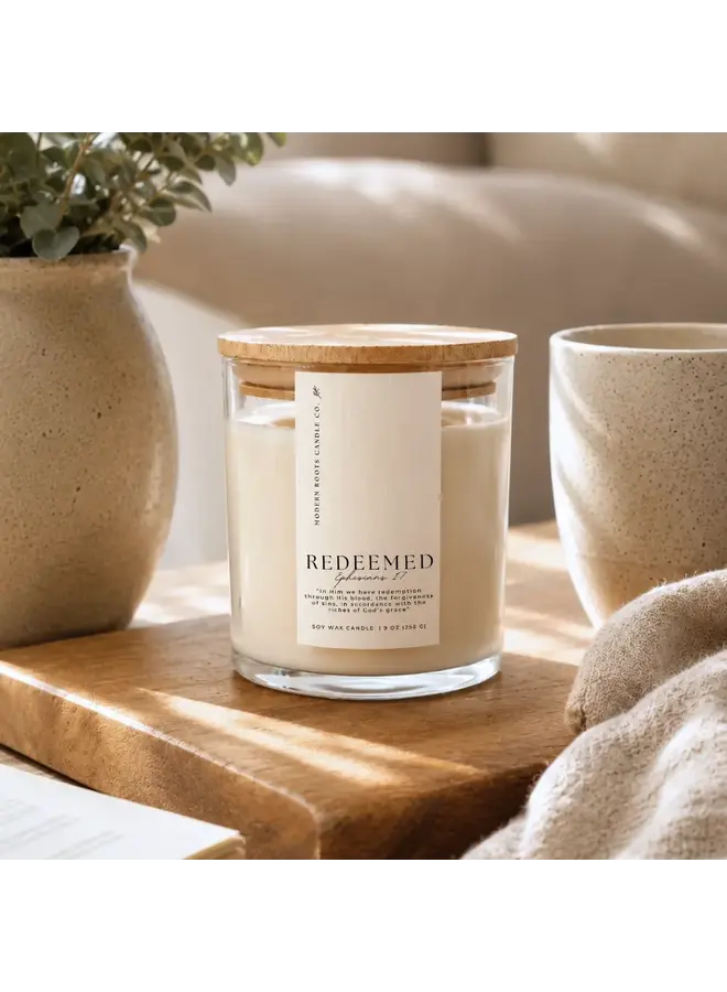 REDEEMED | EUCALYPTUS & MINT | 9 OZ SOY CANDLE