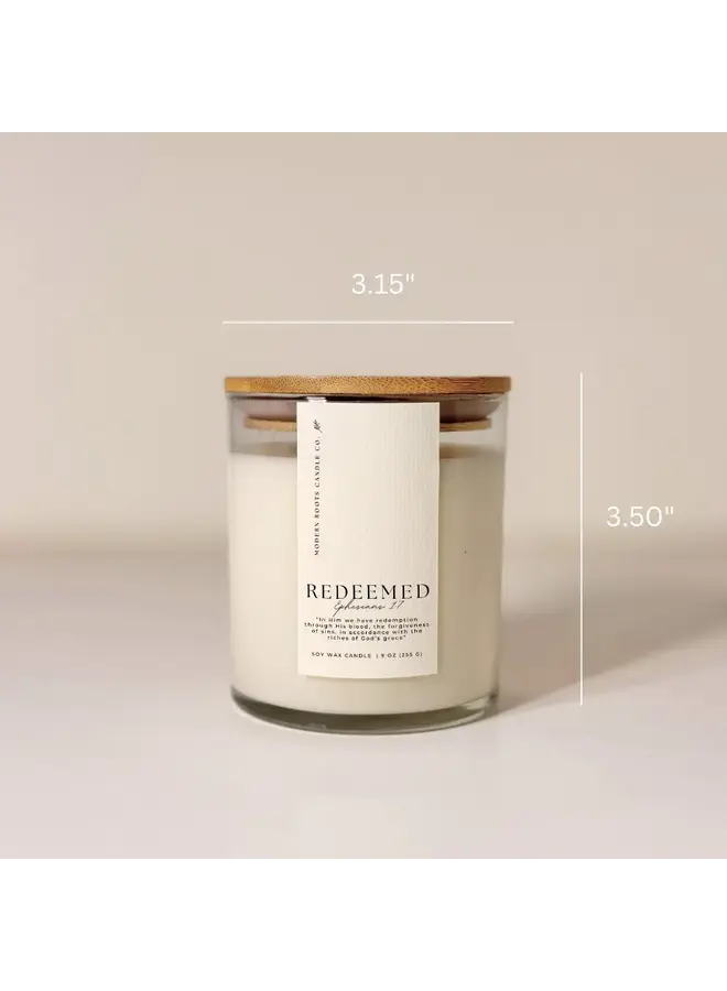 REDEEMED | EUCALYPTUS & MINT | 9 OZ SOY CANDLE