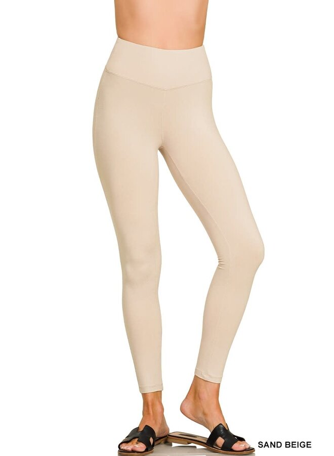 MELT IN COMFORT LEGGINGS-SAND BEIGE