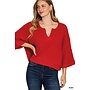 SOFT KNIT ENERGY CROPPED TOP-RUBY
