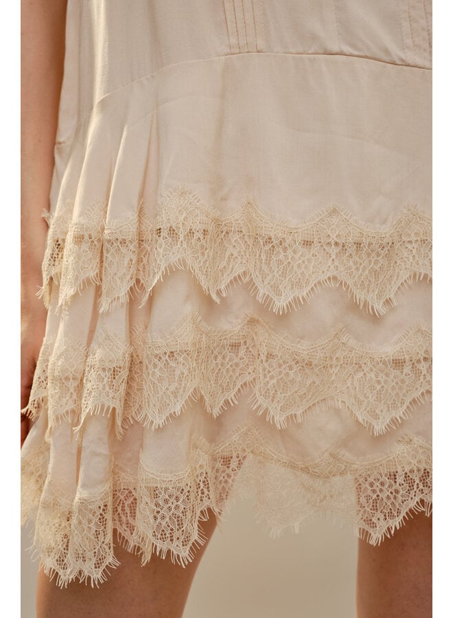 SLIPPED INTO LACE DRESS