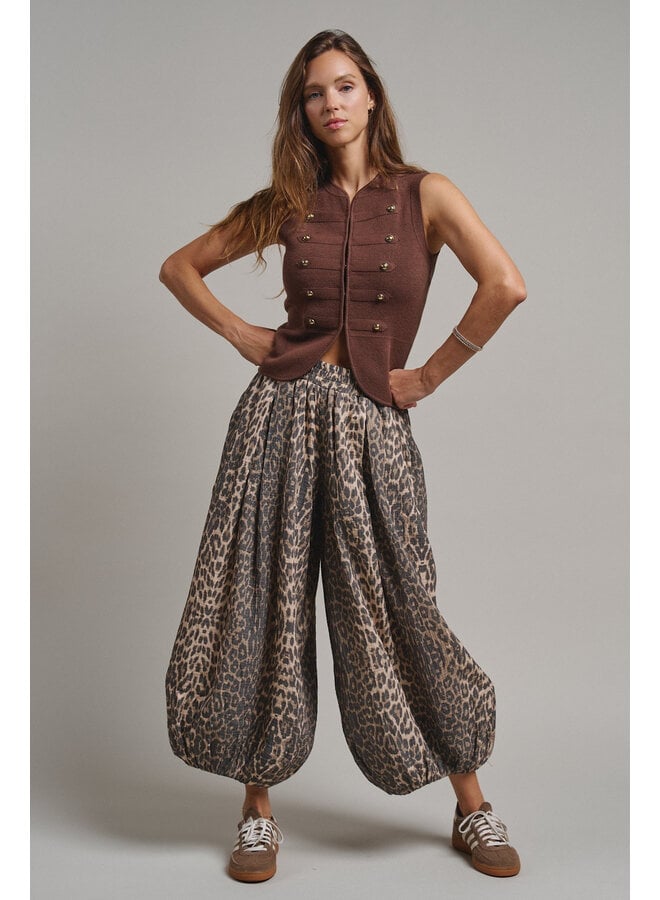 DRAMA QUEEN LEOPARD BALLOON PANTS