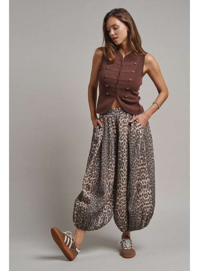 DRAMA QUEEN LEOPARD BALLOON PANTS