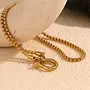 NOAH 18KGP HORSE BIT NECKLACE