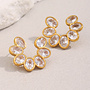 ACACIA 18KGP FLOWER STUD EARRINGS