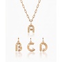 NEEVE 18KGP INITIAL NECKLACE