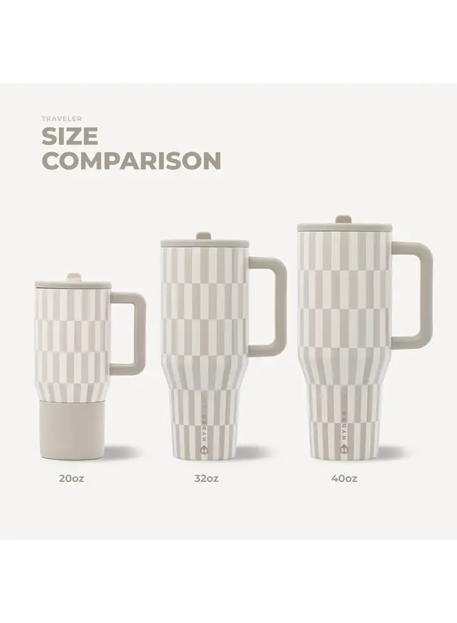 LATTE HYDROJUG 40 OZ TRAVERLER TUMBLER