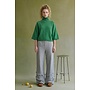 SLEEVE ME ALONE MOCK NECK TOP-EMERALD