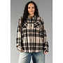 PERFECTLY PLAID  BUTTON DOWN - BLK/TAN