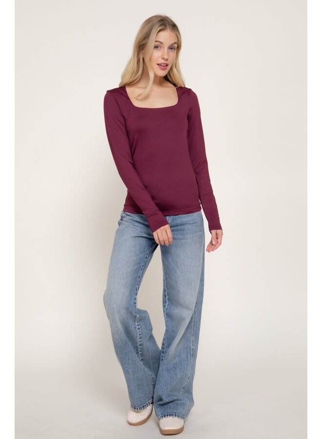 BACK TO THE BASICS LONG SLEEVE TOP