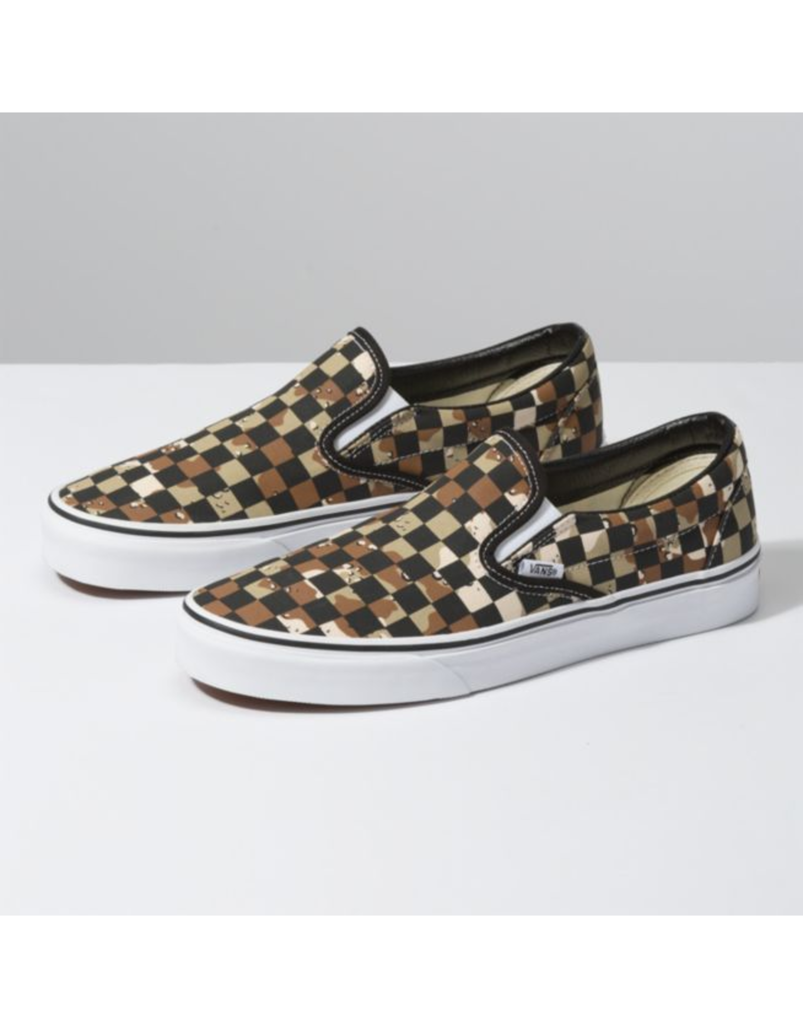 vans slip ons camo