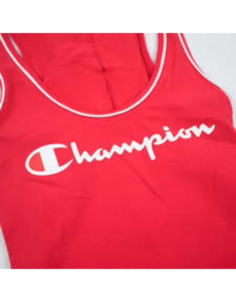 red champion bodysuit