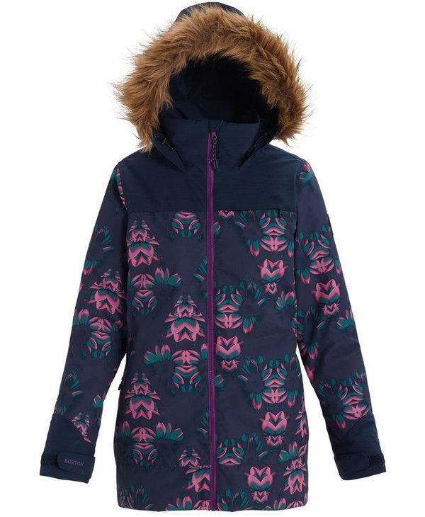 manteau burton femme bleu