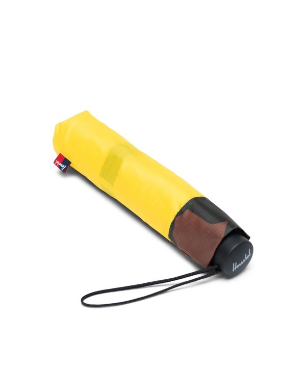 Herschel - parapluie compact cyber yellow/woodland camo