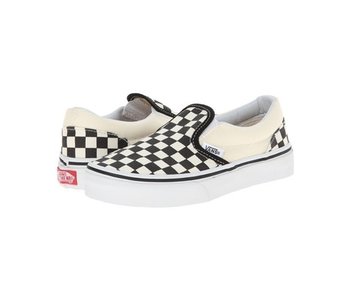Vans - Soulier junior classic slip-on checkerboard black/white