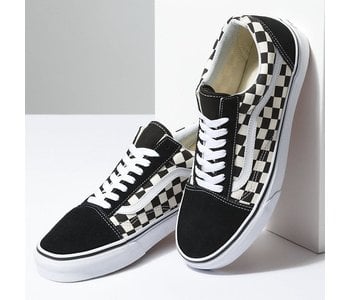 Vans - Soulier junior old skool primary check black/white