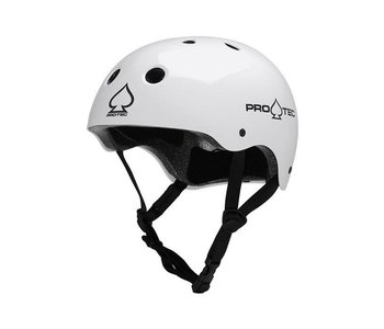 Casque skateboard classic gloss white