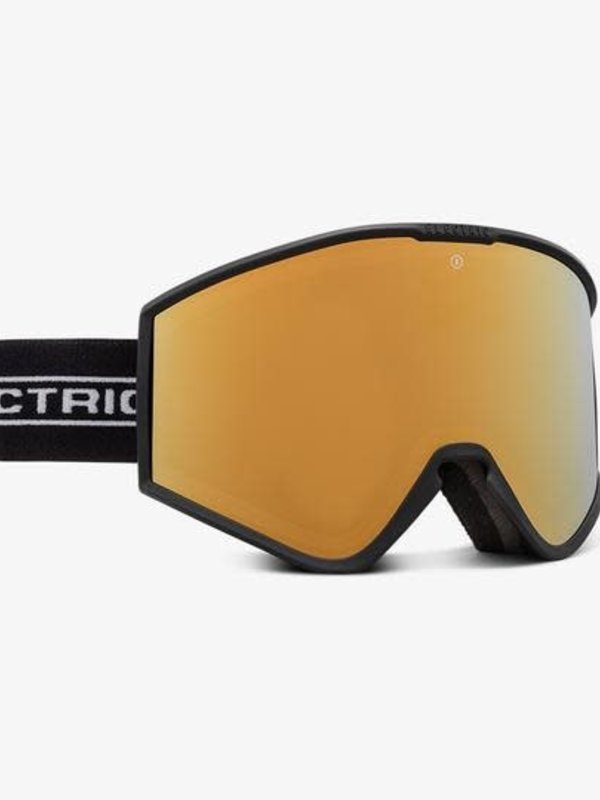 electric Electric - Lunette snowboard homme kleveland+ black tape/lens brose gold chrome