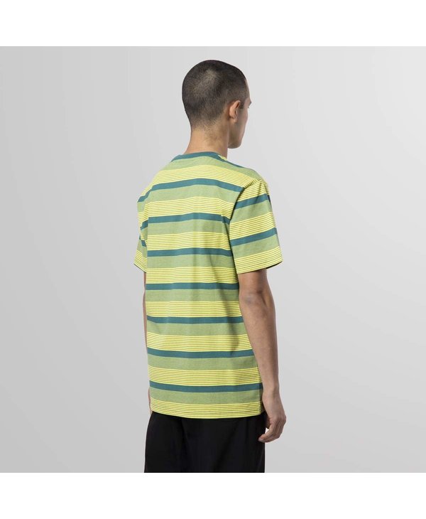 Huf - T-shirt homme berkley  stripe knit top lemon