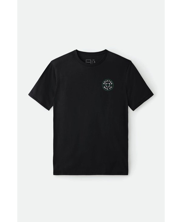 Brixton - T-shirt homme crest crossover black