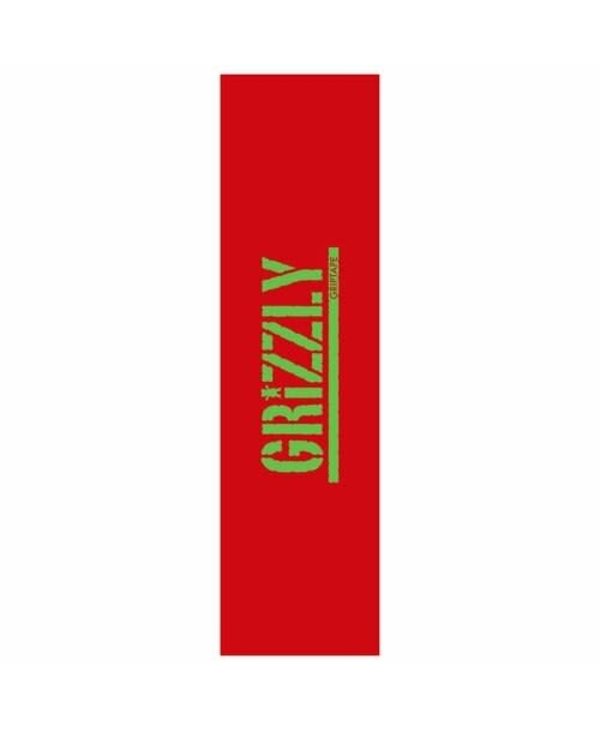 Grizzly - Griptape stamped necessities red/green