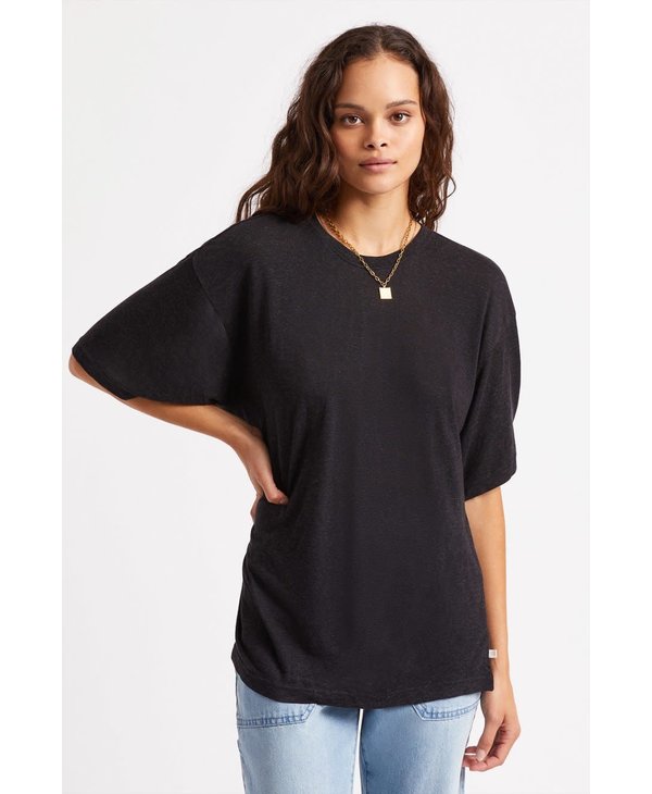 Brixton - T-shirt femme montauk oversized black