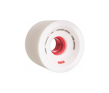 Globe - Roue cruiser conical white/red 78A