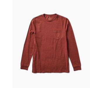 Roark - Chandail long homme well worn midweight organic dark red