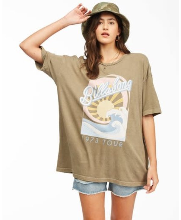 Billabong - T-shirt femme stay wavy baby sage